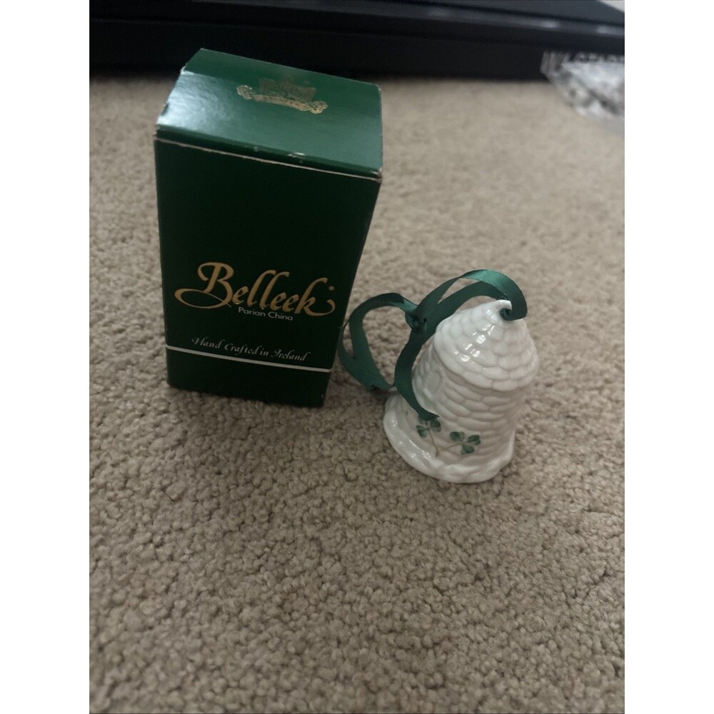 BELLEEK "Round Tower Ornament" First EDITION WITH BOX**
